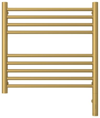 Полотенцесушитель электрический "БОГЕМА 3.0" прямая 500х500 / МЭМ правый (Матовое золото)