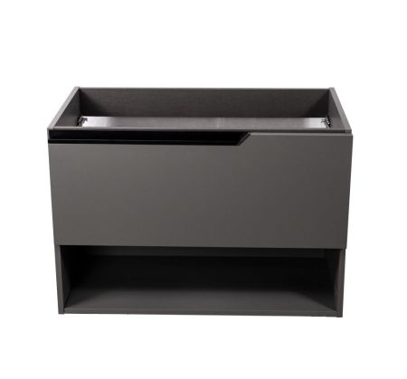 Комплект мебели Visobath Eleven, 800 мм левый, цвет пепельный матовый лак (Ceniza), артикул 85602/Ceniza/EL