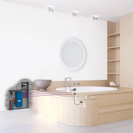 Наливной, сливной и переливной гарнитур GROHE Talentofill, внешняя часть, холодный рассвет матовый (19952GN0), артикул 19952GN0