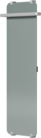 Полотенцесушитель электрический Allen Brau Infinity 140x44 с рейлингом 2.0 и креплением, серебро браш, артикул 00325646