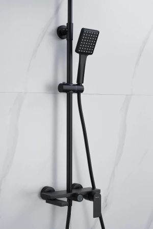 Душевая система Knotlor KN-72/BL, черный, артикул KN-72/BL