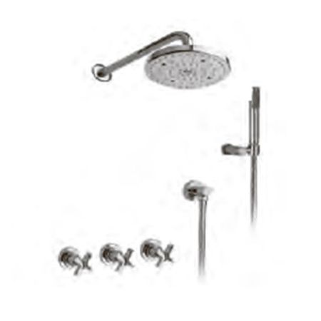 Nicolazzi Monte Croce Внешняя часть душевого набора:2233, цвет хром, артикул 2233EXTCR27