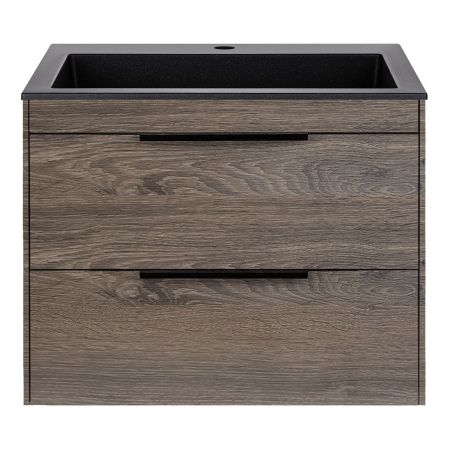 База под раковину Chiara 2D 600 подвесная, 2 выкатных ящика soft-close, R.Oak, артикул VMC-2C2600RO