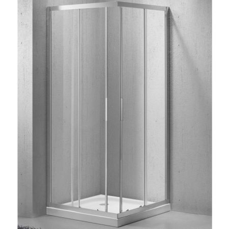 Душевой уголок BelBagno Sela A-2 90x90 профиль Хром стекло прозрачное