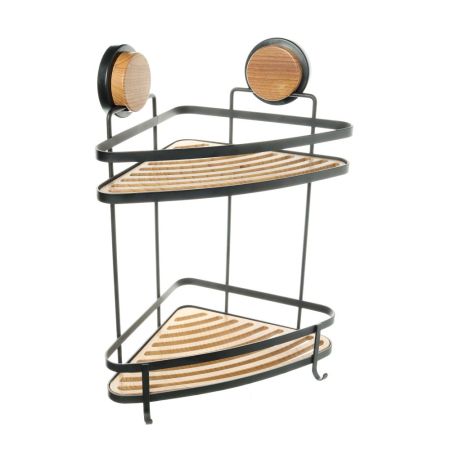 Полка металличеcкая угловая FIXSEN MAGIC  FX-940B-2, черный/коричневый