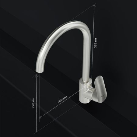 F8007111 Like смеситель для кухни, сатин, шт., артикул F8007111