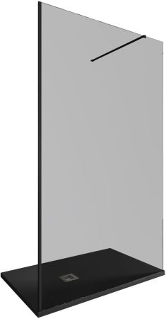 Душевая перегородка Allen Brau Infinity 1 120 3.21022.BBA.T черный браш, артикул 3.21022.BBA.T