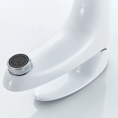 Смеситель для раковины Shevanik S9801F, белый/хром