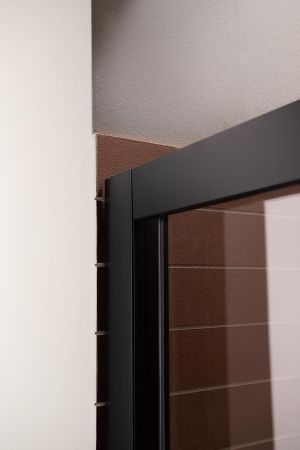 Душевая дверь Aquanet Pleasure AE60-N-150H200U-BT 150, прозрачное стекло, артикул AE60-N-150H200U-BT