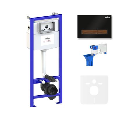 Комплект 5 в 1 инсталляции для подвесного унитаза Lavinia Boho Relfix 77010046, артикул 77010046