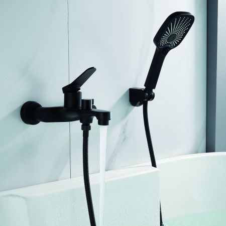 Смеситель для ванны Shevanik S6202H, черный