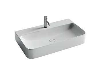 Умывальник Аура (Aura) с 1 отверстием для смесителя, без перелива 800x470x135мм