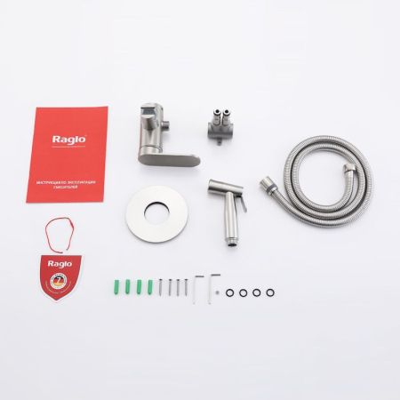 Гигиенический душ со смесителем  Raglo R10.52.05, сатин