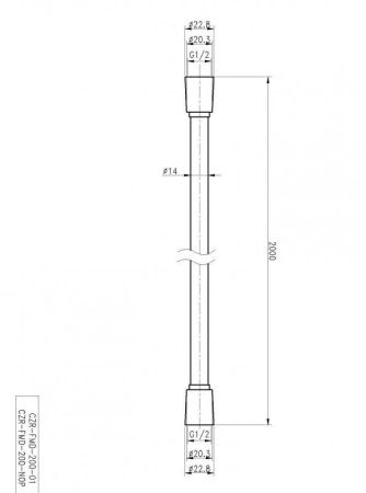 Душевой шланг гибкий  CEZARES CZR-FMD, артикул CZR-FMD-120-NOP