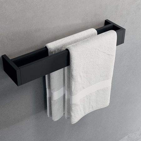 NOVELLINI FRAME Полотенцедержатель двойной 300х100 мм., цвет черный матовый, артикул R90AKFPS0230-H