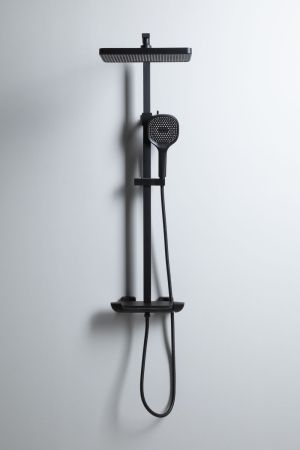 Душевая стойка Allen Brau Infinity 5.21030-31 черный матовый, артикул 5.21030-31