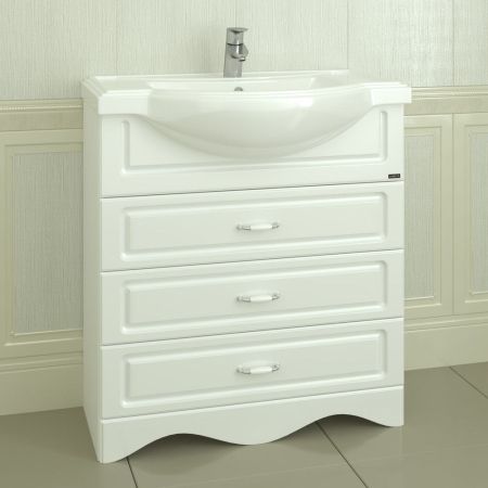 Тумба для  умыв. "Верона-80/3" 3 ящ. напол. (ум. Классик 80), артикул 700287