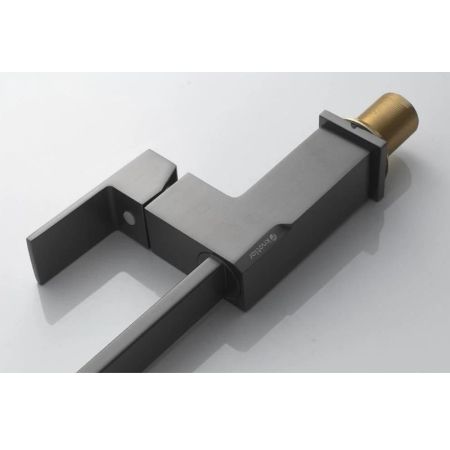 Смеситель для кухни Knotlor KN-21/GM, вороненая сталь, артикул KN-21/GM