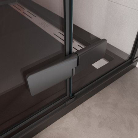 LINER-B-12-90-C-NERO-L Душевая дверь, артикул LINER-B-12-90-C-NERO-L