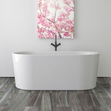 KNIEF Fresh XS Ванна отдельностоящая 155х80х60см,слив щелевой, без слив-перелива, цвет белый глянцевый, артикул 0100-234