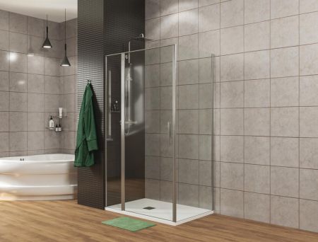 Душевой уголок Allen Brau Priority 90x80 3.31001.00 + 3.31013.00 хром, артикул 3.31001.00 + 3.31013.00