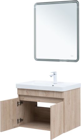 Тумба под раковину Aquanet Оптима 70 дуб светлый