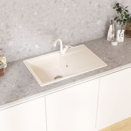 Кухонная мойка Maretti Kitchen KT735-WH, белый, артикул KT735-WH