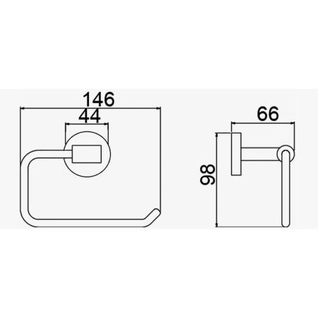 Держатель для бумажных полотенец D-Lin D232111, черный, артикул D232111