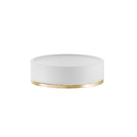 GESSI INCISO Мыльница настольная, цвет: белый/золото, артикул 58525#246