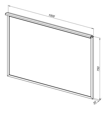 Зеркало Allen Brau Priority 100 1.31017.BB черный браш, артикул 1.31017.BB