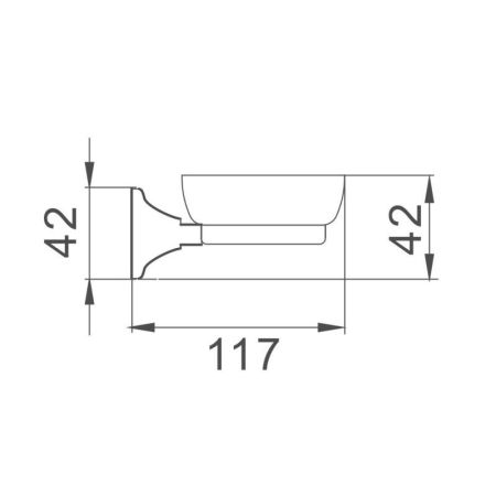 Мыльница Haiba HB8502, хром