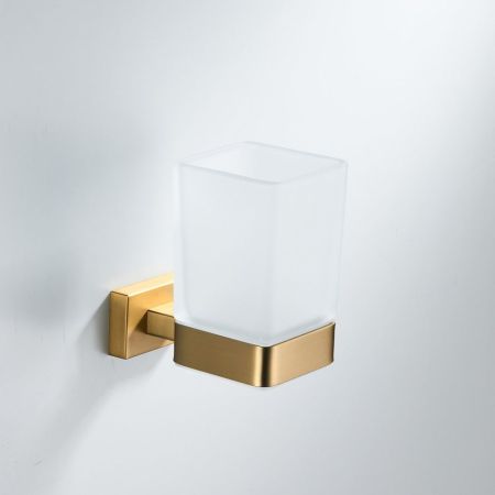 Стакан для ванной комнаты Shevanik SG5612G, золотой сатин, артикул SG5612G