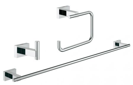 Набор аксессуаров GROHE Essentials Cube (3 предмета), хром (40777001), артикул 40777001