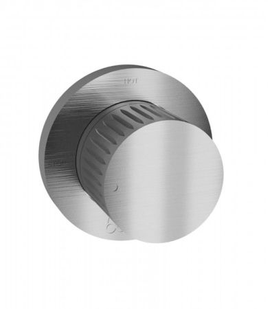 Bongio Time 2020 Переключающий вентиль (Внешняя часть) на 2 источника, нержавеющая сталь, артикул 70525ASEU