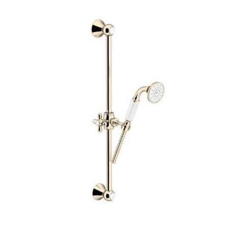 Gattoni PD Душевая стойка 60см с лейкой CLASSIC и шлангом, цвет золото 24кт, артикул 1039/PDDOoro