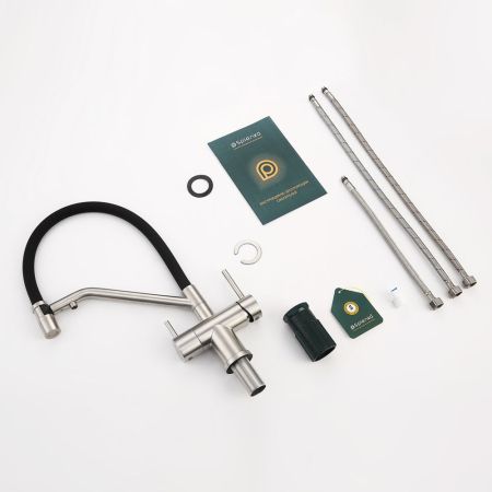 Смеситель для кухни с подключением фильтра Splenka S70.62.05, сатин, артикул S70.62.05