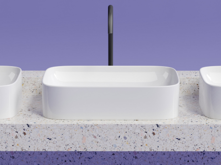 Умывальник чаша накладная прямоугольная Элемент (Element) 605x380x150мм, артикул CN6053