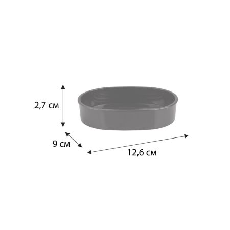 Мыльница FIXSEN ROUND BLACK FX-454-4, черный, артикул FX-454-4