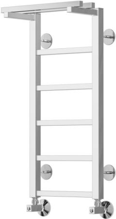 Водяной полотенцесушитель Terminus Контур П6 300x700 4660059582405 с полкой Хром