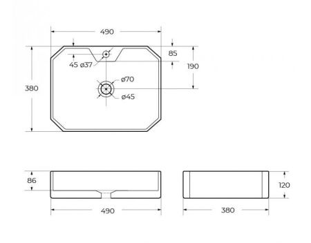 Раковина накладная BELBAGNO BB1387 Раковина накладная BELBAGNO BB1387