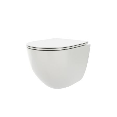 Унитаз подвесной Maretti Elena безободковый с микролифтом, EA10PBM67-844, белый, артикул EA10PBM67-844