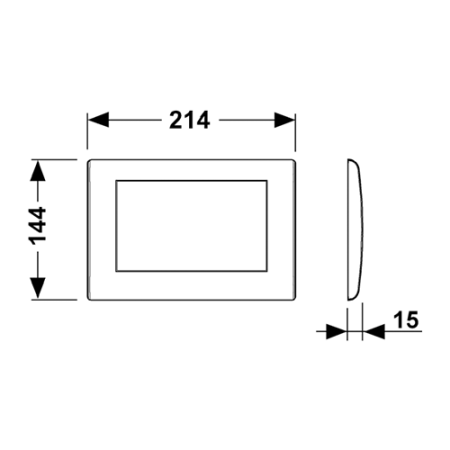 TECEplanus, 1 клав., хром глянц., артикул 9240311