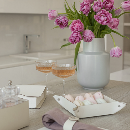 ADJ Мелочница, 14x14xH5 см., цвет: белый/панна котта, артикул 109.10/16