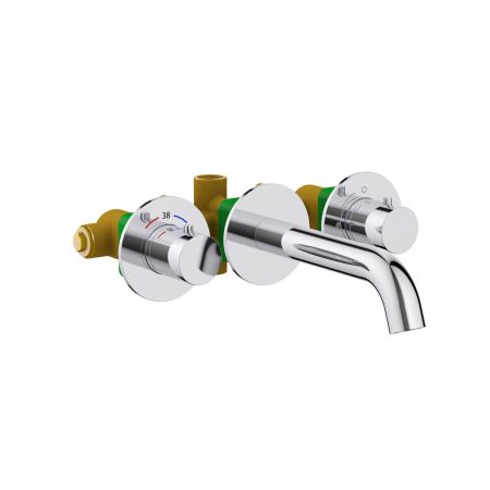 Смеситель для раковины встроенный с термостатом Timo Saona 2381/00SM хром, артикул 2381/00SM