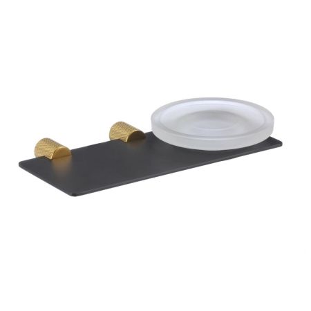 Мыльница Savol S-002159HB, черный/золото, артикул S-002159HB