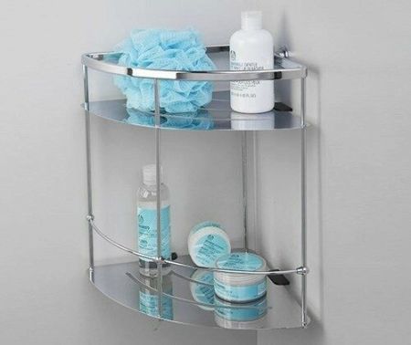 Полка корзина WasserKRAFT K-522 угловая Хром