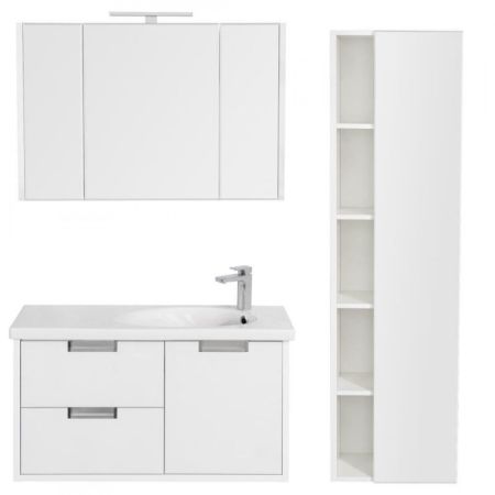 Зеркальный шкаф Roca Etna 100 857305806 с подсветкой Белый глянец, артикул 857305806