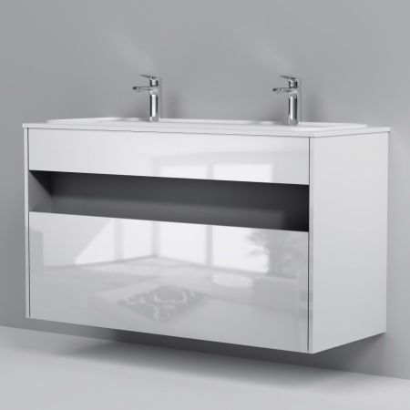 M8FFUX1201WG Func, База с нишей, 1 ящик (pull-out), 120 см, цвет белый глянец, артикул M8FFUX1201WG