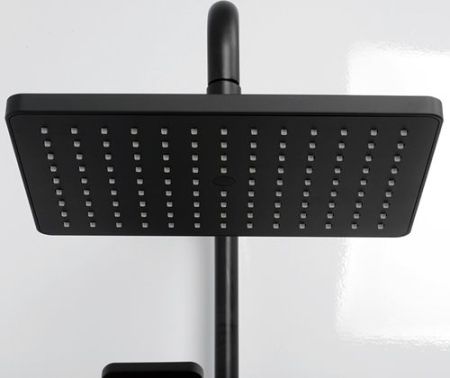 Душевая система WasserKRAFT Thermo A11401 с термостатом Черная глянцевая, артикул A11401