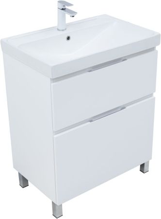 Тумба под раковину Aquanet Алвита New 70 напольная, белый матовый, артикул 00344133